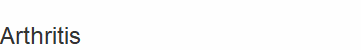 Arthritis