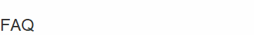 FAQ