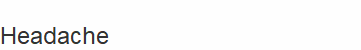Headache
